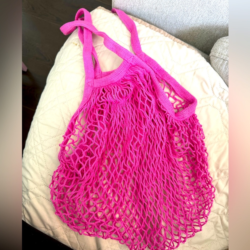 Pink Mesh Bag